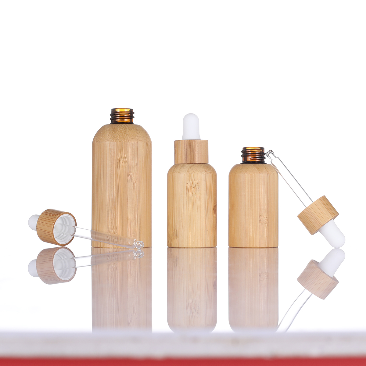 Bamboo shell liquid drop bottle, cosmetics aromatherapy bottle, all-inclusive bamboo and wood product oil bottle
