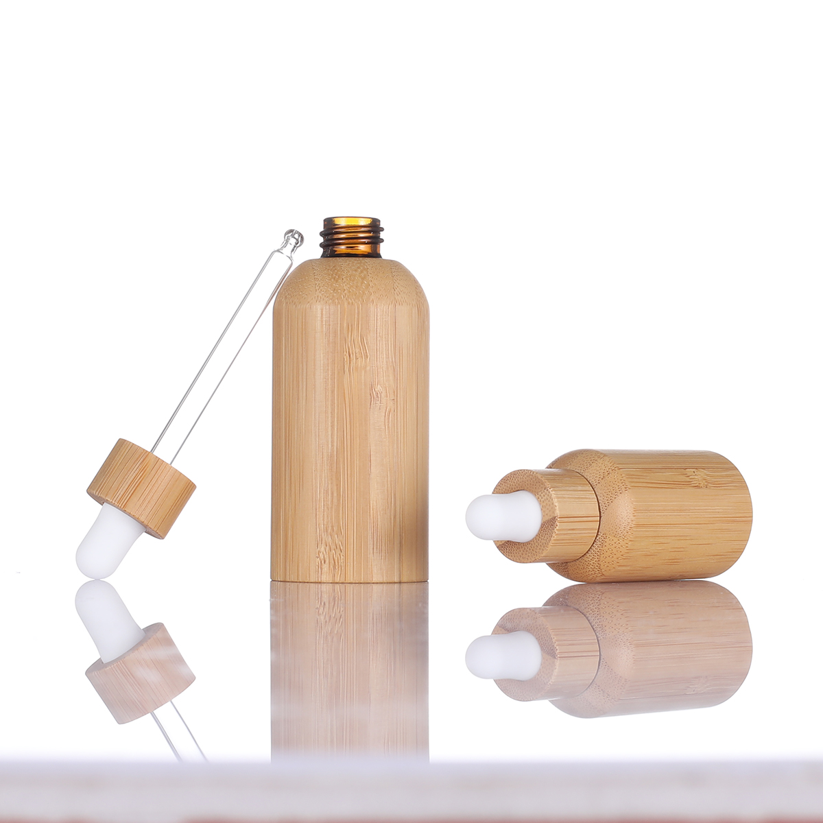 Bamboo shell liquid drop bottle, cosmetics aromatherapy bottle, all-inclusive bamboo and wood product oil bottle