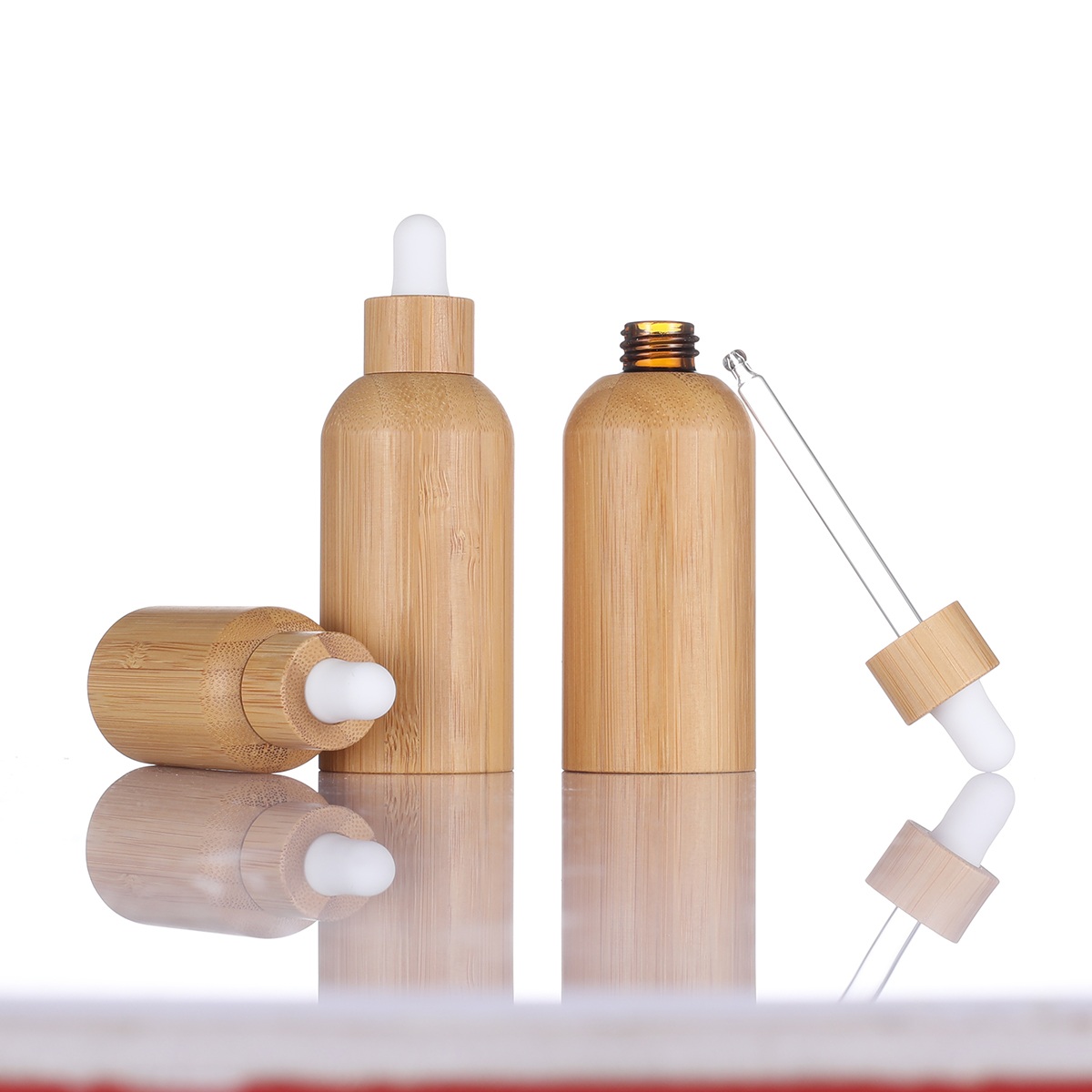 Bamboo shell liquid drop bottle, cosmetics aromatherapy bottle, all-inclusive bamboo and wood product oil bottle