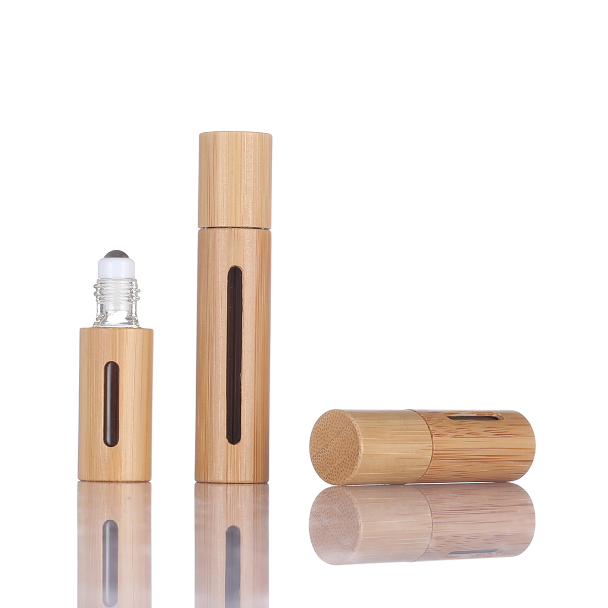 Bamboo Ball Bottle, Bamboo Essential Oil Ball Bottle, Window Ball Bottle, Small Sample Perfume Bead Bottle