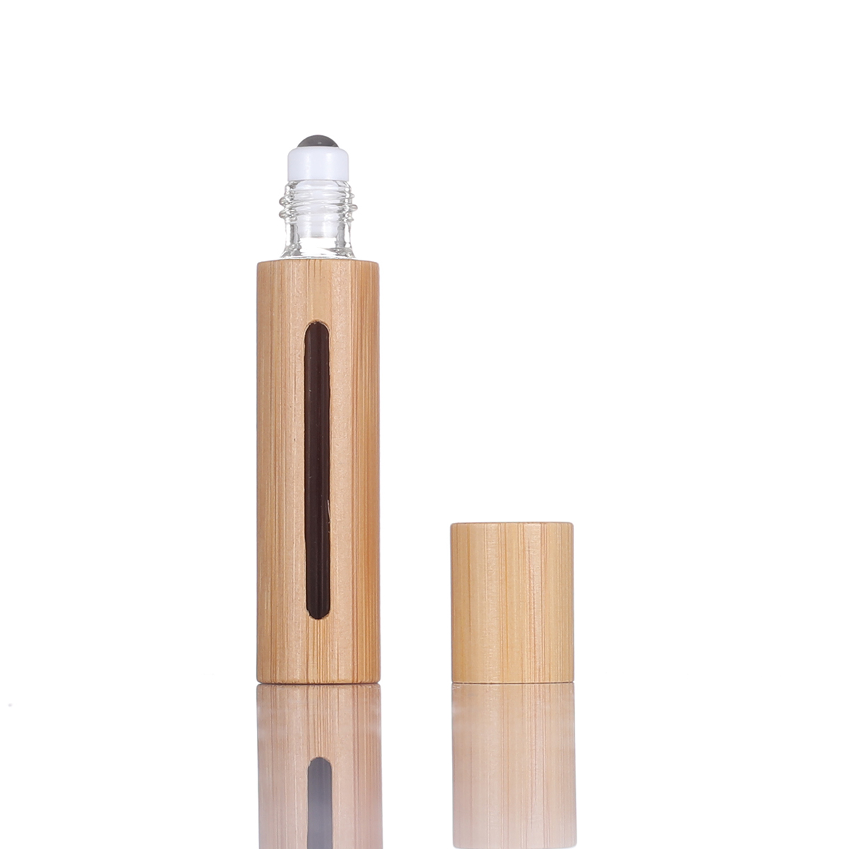 Bamboo Ball Bottle, Bamboo Essential Oil Ball Bottle, Window Ball Bottle, Small Sample Perfume Bead Bottle