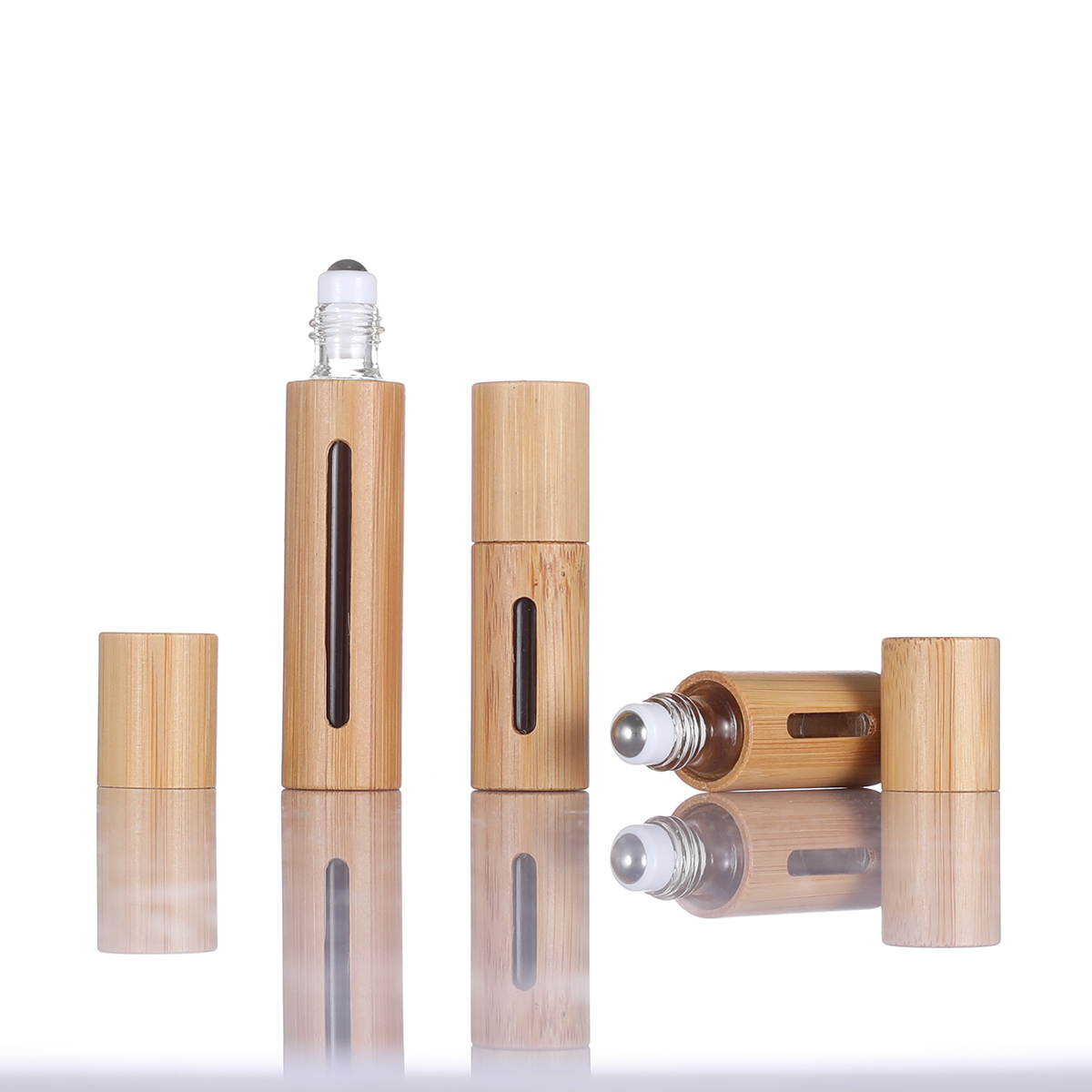 Bamboo Ball Bottle, Bamboo Essential Oil Ball Bottle, Window Ball Bottle, Small Sample Perfume Bead Bottle