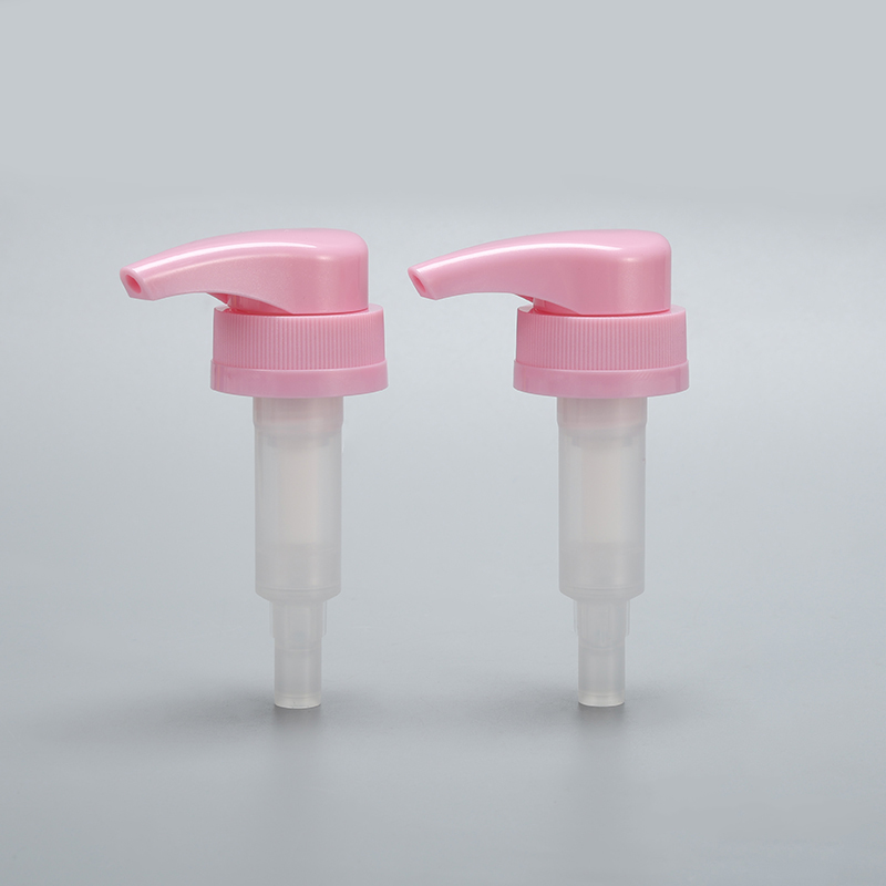 Pink external lotion pump