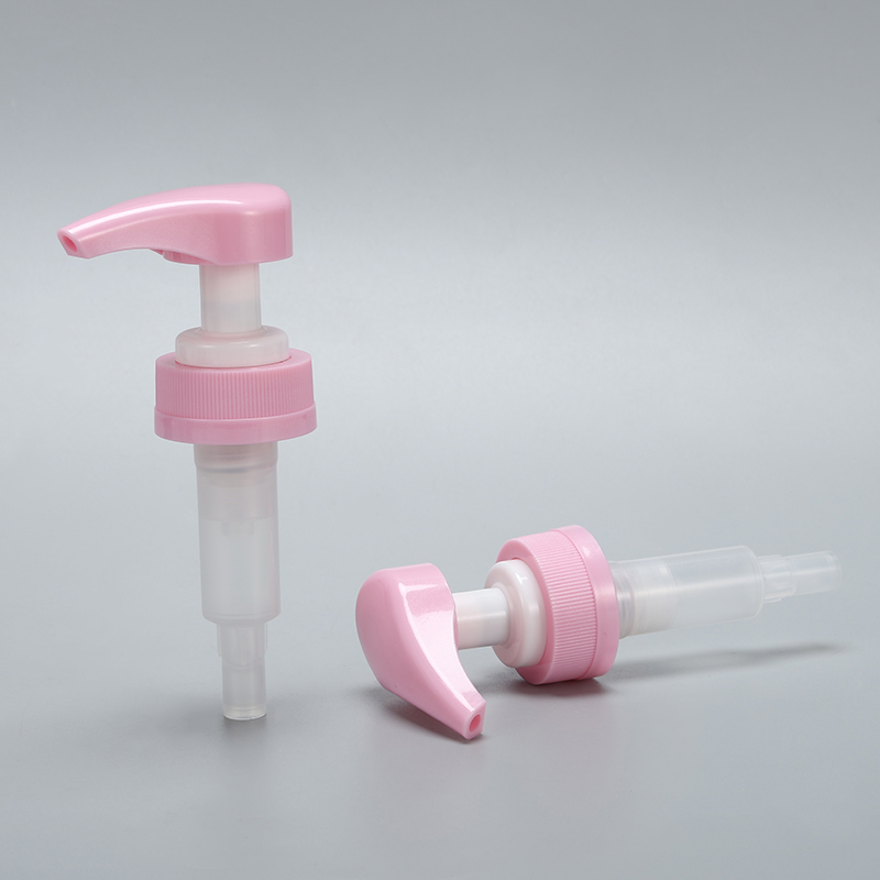 Pink external lotion pump