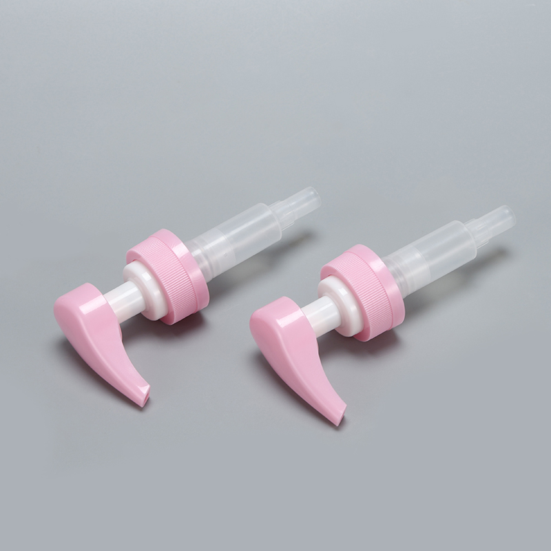 Pink external lotion pump