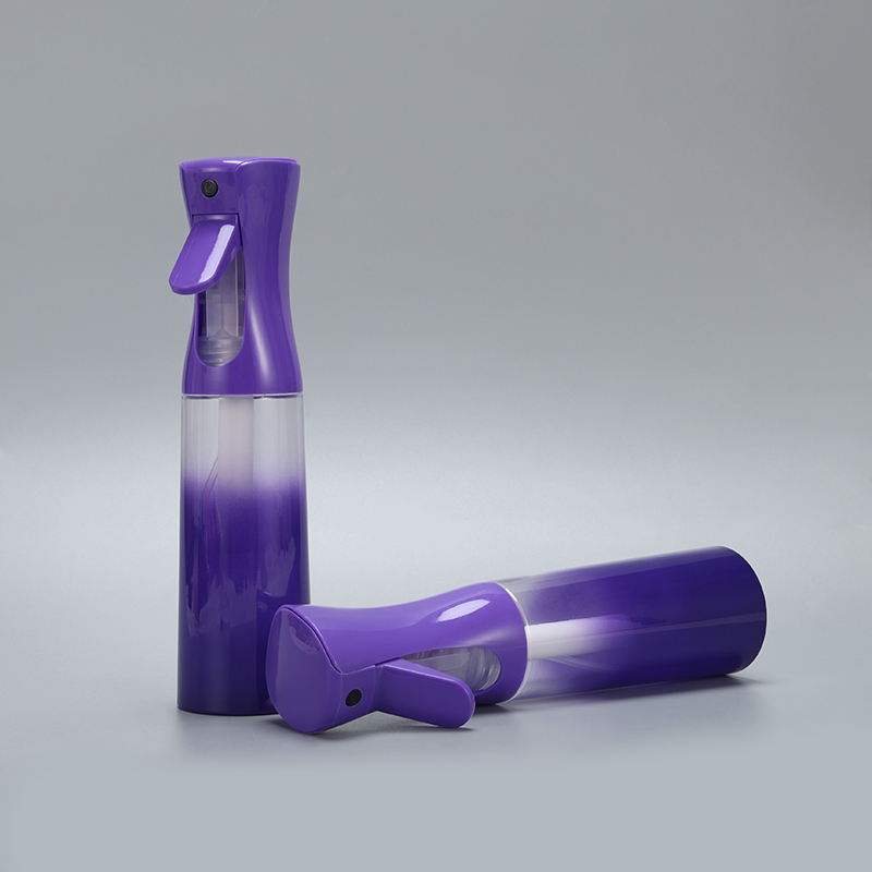 Purple continuous spray bottle
